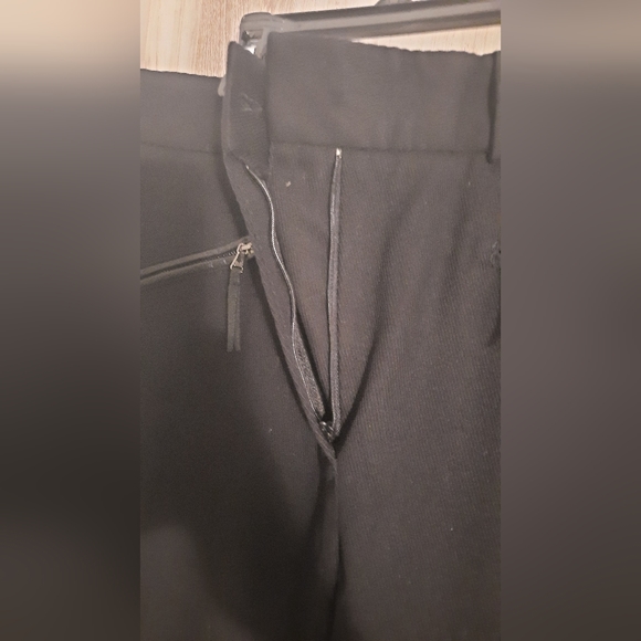 D&G Dolce & Gabbana Black Leather Trim Riding Pants size 42, waist 14" hips 18" - Picture 3 of 16